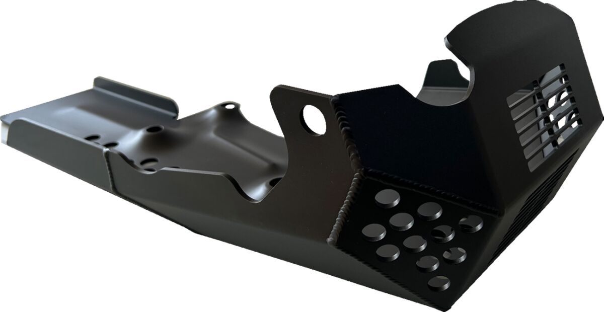 SKID PLATE ALUM BLK 21-23 PAN AMERICA