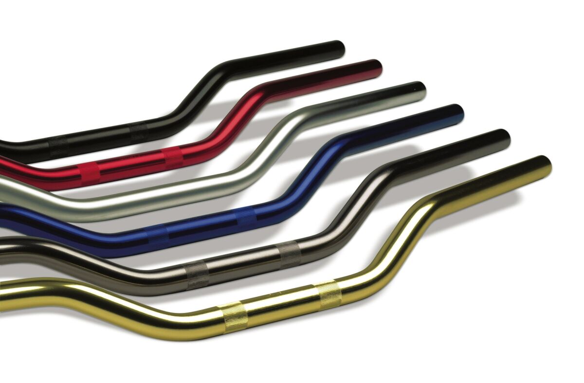 HANDLEBAR SUPERBIKE ALUMINIUM Ø 22 BLUE