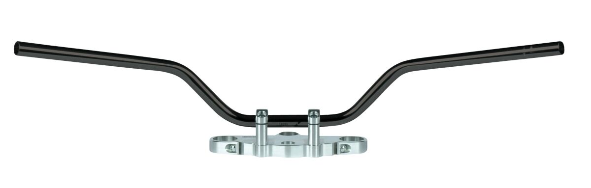 HANDLEBAR CLASSIC HIGH STEEL Ø 22 BLACK