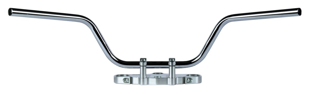 HANDLEBAR TOURING LOW STEEL Ø 22 CHROME PLATED