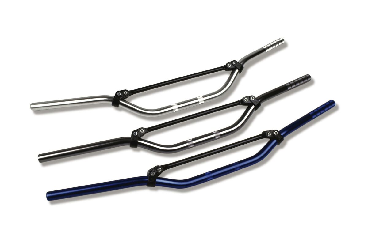 HANDLEBAR OFFROAD MEDIUM ALUMINIUM Ø 22 SILVER