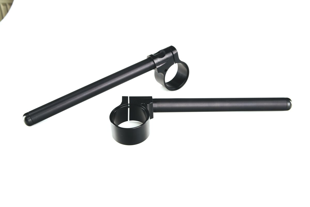 CLIP-ON-RACING-SET ALUMINIUM Ø 53MM BLACK