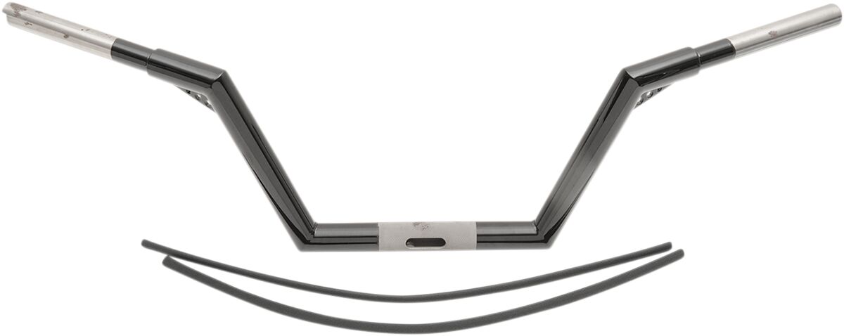 HANDLEBAR V-LINE 1-1/4" STEEL +2 BLACK