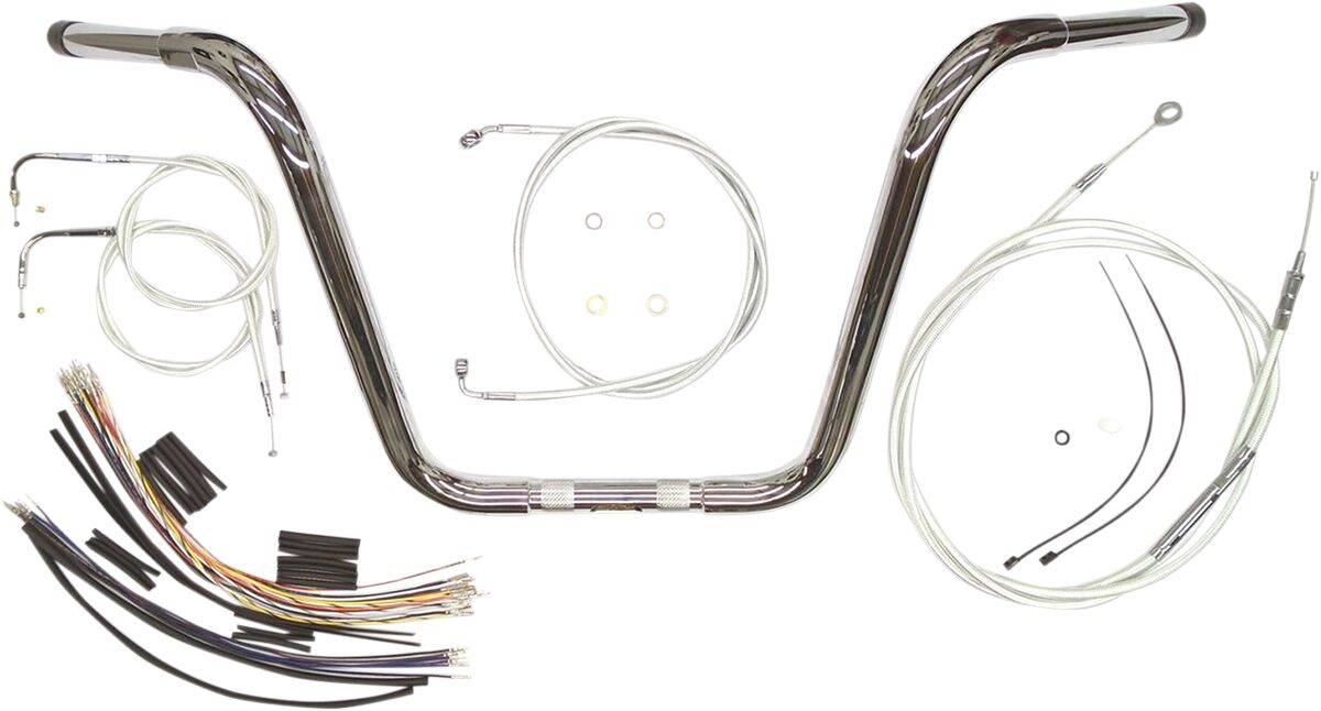 HANDLEBAR KIT 16" APE HANGER STERLING CHROMITE® II CHROME NATURE/CLEAR