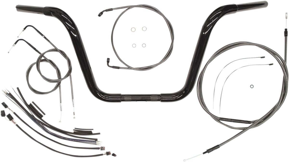 HANDLEBAR KIT 14" APE HANGER BLACK PEARL