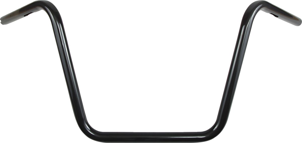 HANDLEBAR 1" HIGH BUCKHORN BLACK TBW
