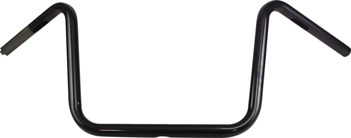 HANDLEBAR 1" DRILLED 12" APE HANGER WIDE BLACK TBW