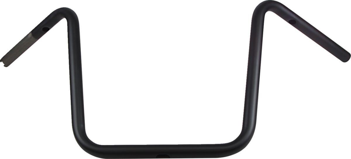 HANDLEBAR 1" DRILLED 14" APE HANGER FLAT BLACK TBW
