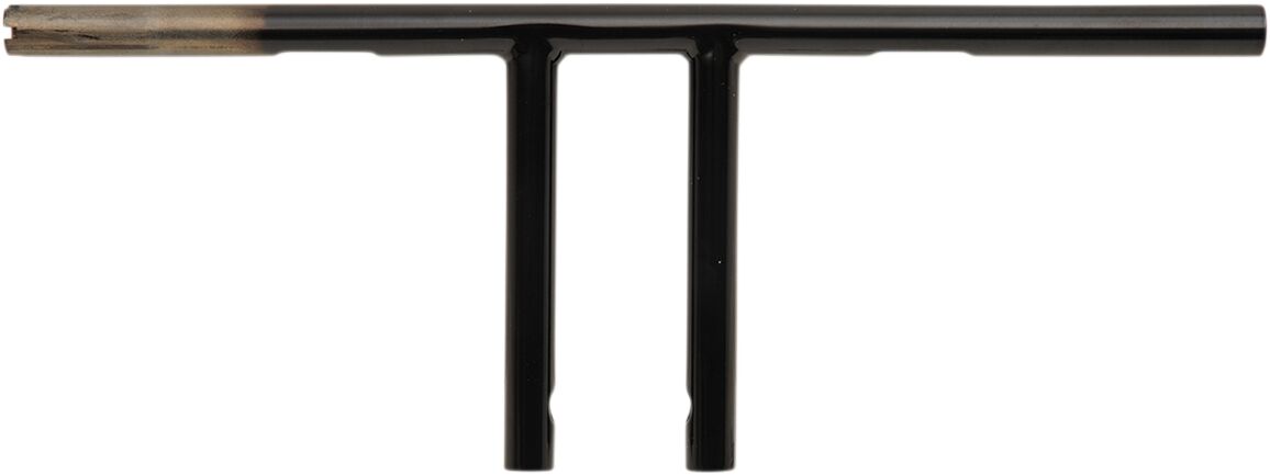 HANDLEBAR 8" T-BAR DRILLED BLACK TBW