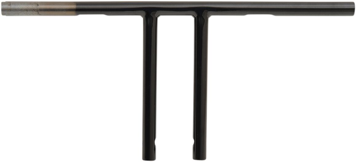 HANDLEBAR 10" T-BAR DRILLED BLACK TBW