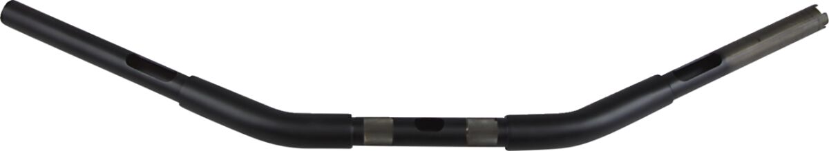 HANDLEBAR 1-1/4" DRILLED BUFFALO DRAG BAR FLAT BLACK TBW