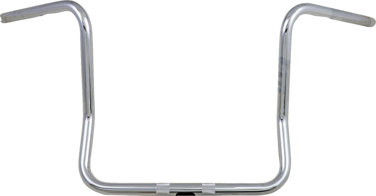 Chrome 1" Bagger Handlebar w/ 12" Rise