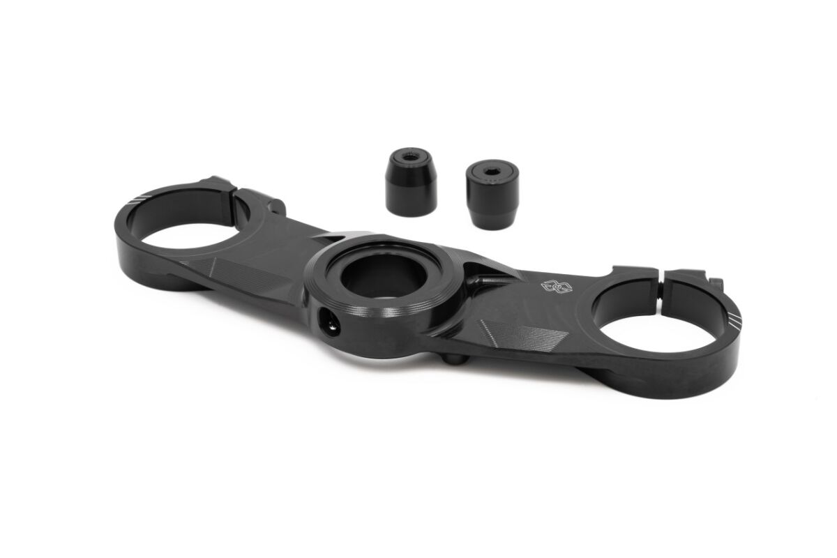 UPPER TRIPLE CLAMP BLACK APR.