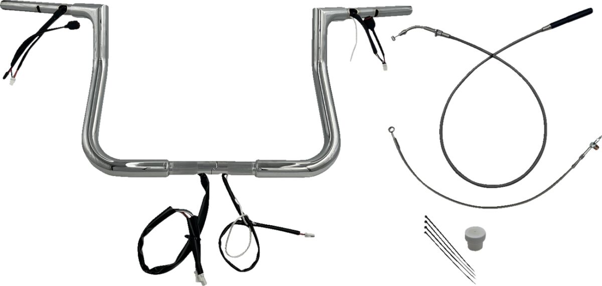 Juhtraua komplekt 11", FLHX/SE 23-24 1.25, lame ülaosa, kroom