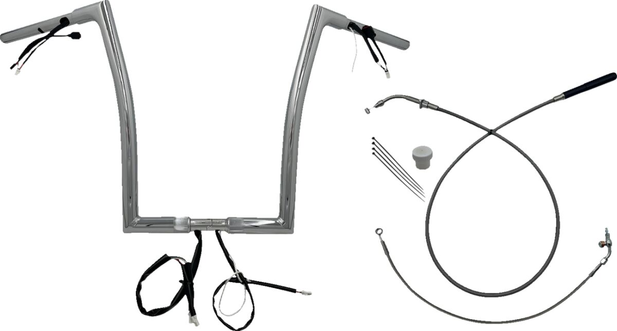 Juhtraua komplekt 16" FLTRX/SE 23-24 1.25, lame ülaosa, kroom