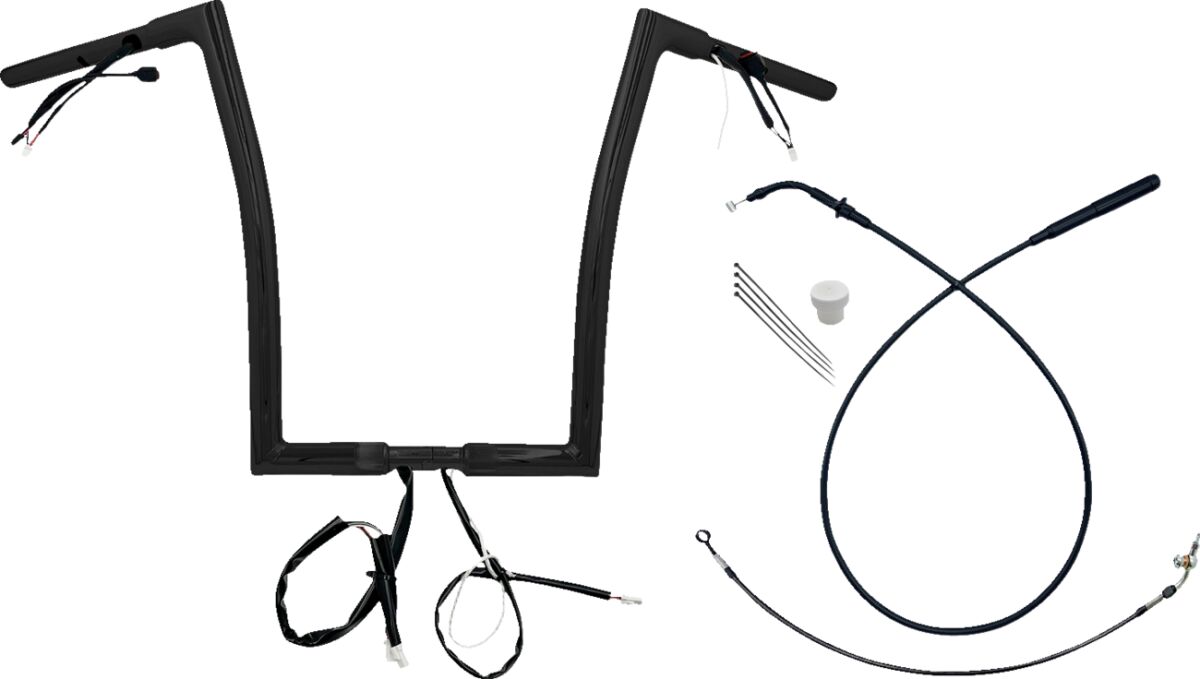 Juhtraua komplekt 16" FLTRX/SE 23-24 1.25, lame ülaosa, must