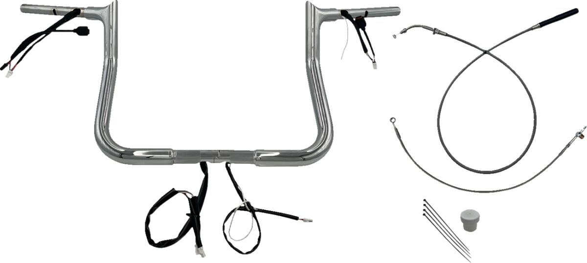 Juhtraua komplekt 11", FLHX/SE 23-24 1.25, terav ülaosa, kroom