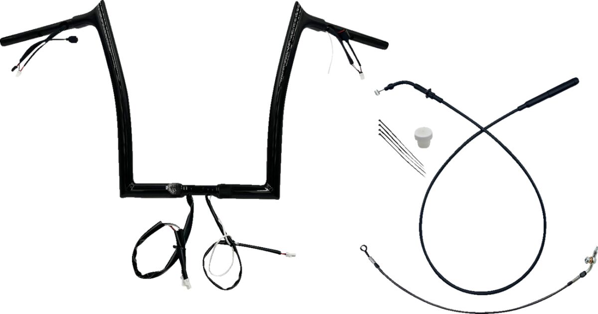 Juhtraua komplekt 14" FLTRX/SE 23-24 1.25, terav ülaosa, must
