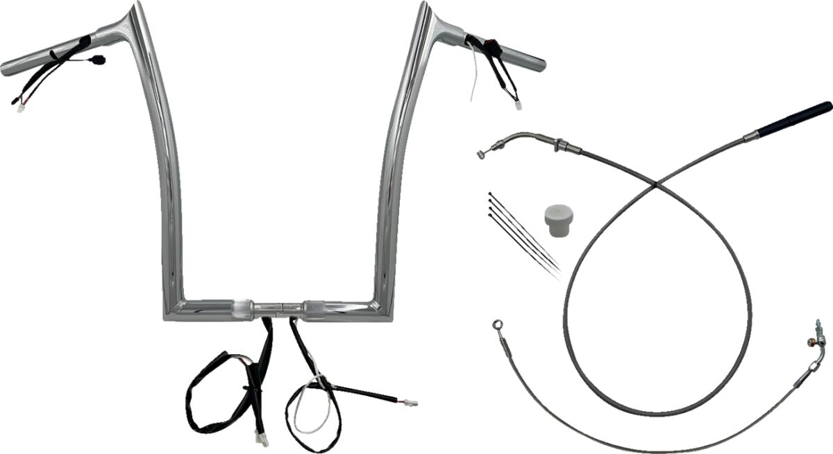 Juhtraua komplekt 16" FLTRX/SE 23-24 1.25, terav ülaosa, kroom