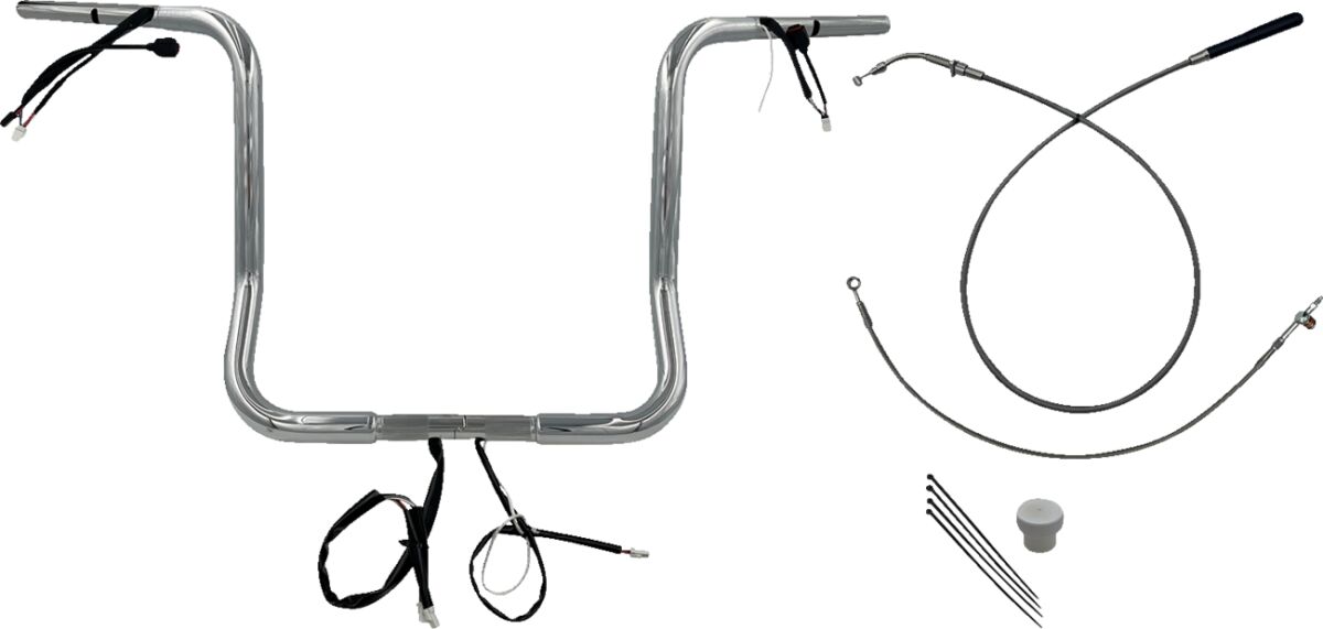 Juhtraua komplekt 16", FLHX/SE 23-24 1.25, ümar ülaosa, kroom