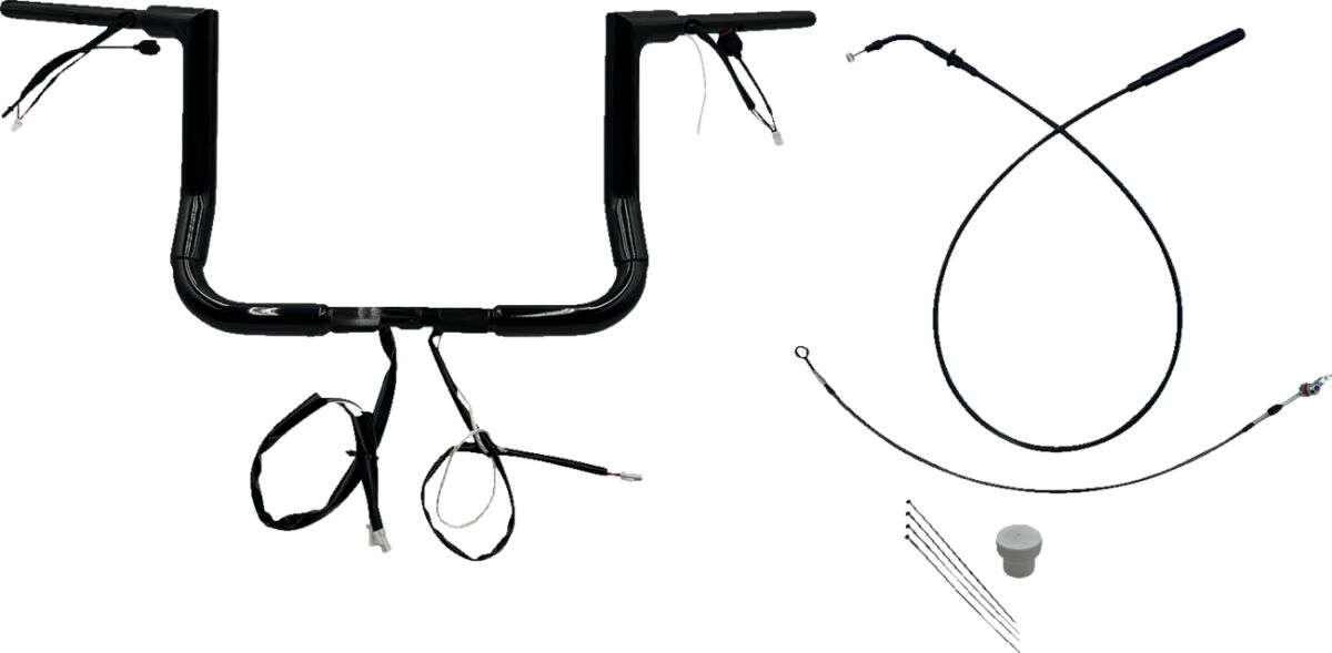 Juhtraua komplekt 12", FLHX/SE 23-24 1.5, lame ülaosa, must