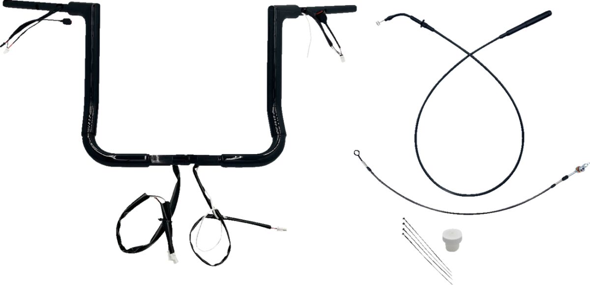 Juhtraua komplekt 14", FLHX/SE 23-24 1.5, lame ülaosa, must