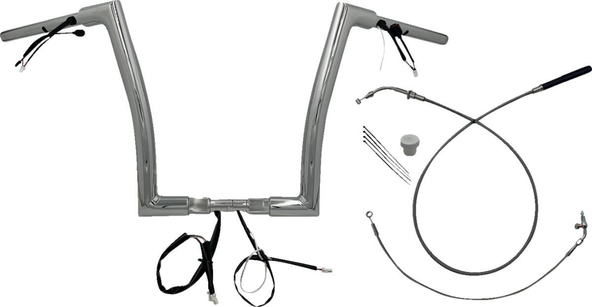 Juhtraua komplekt 14" FLTRX/SE 23-24 1.5, lame ülaosa, kroom