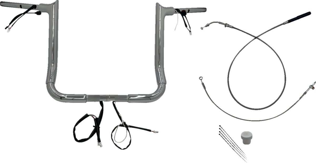 Juhtraua komplekt 14", FLHX/SE 23-24 1.5, terav ülaosa, kroom
