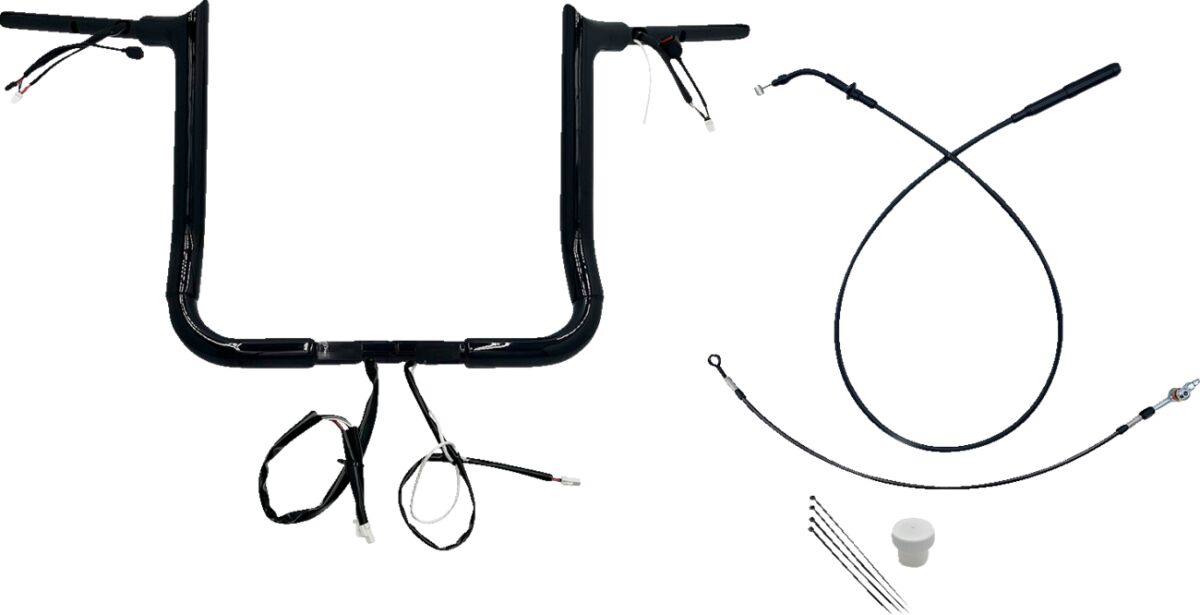 Juhtraua komplekt 14", FLHX/SE 23-24 1.5, terav ülaosa, must