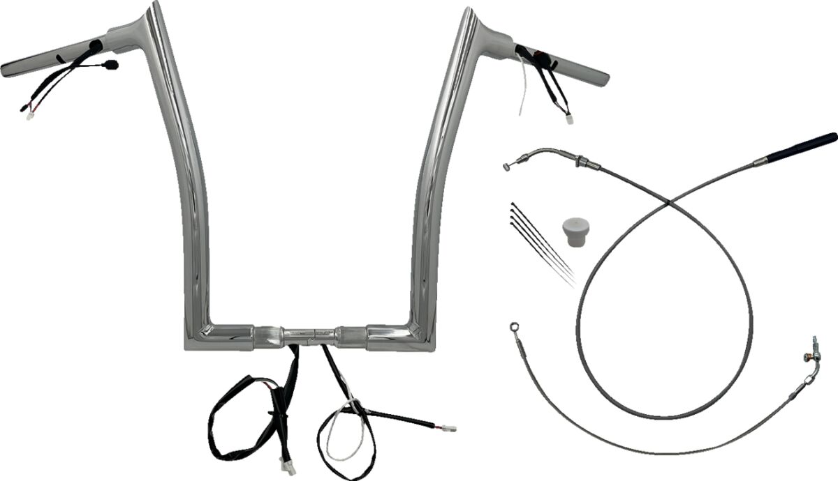 Juhtraua komplekt 16" FLTRX/SE 23-24 1.5, terav ülaosa, kroom