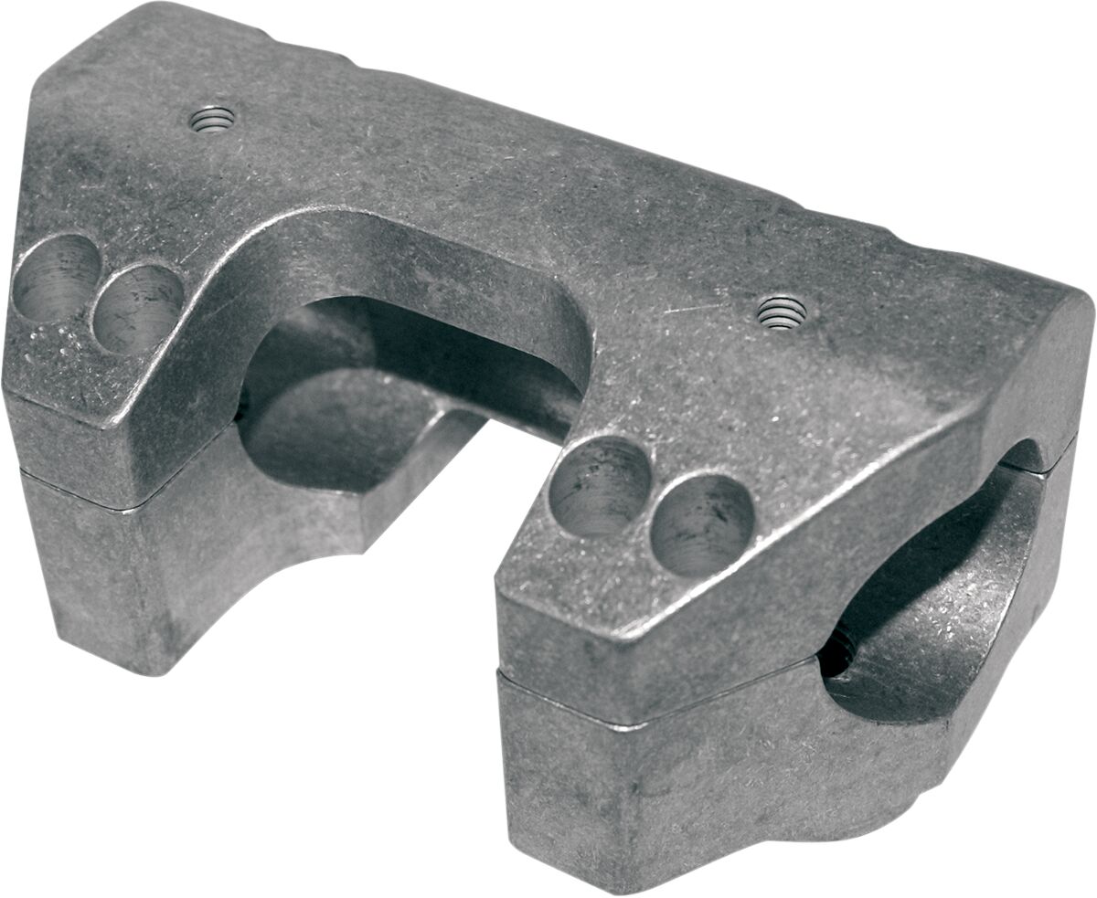RAW FINISHED CLAMP SET FOR 1 1/2" HANDLEBARS HD