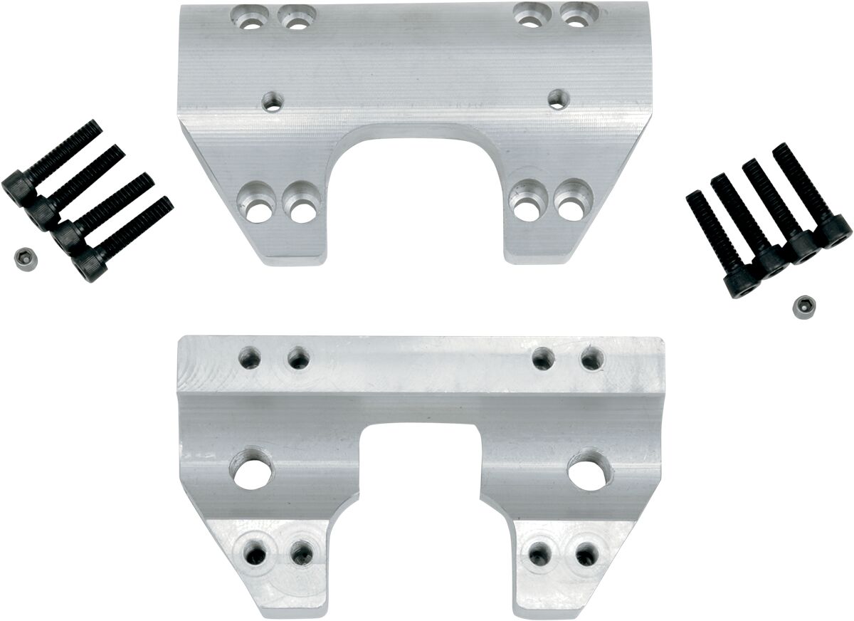 RAW FINISHED CLAMP SET FOR 1 1/4" HANDLEBARS HD