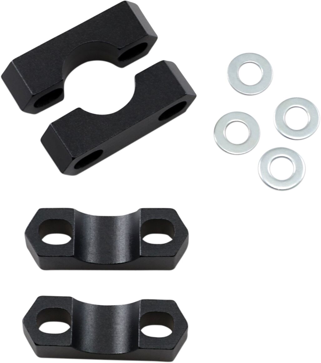 HANDLEBAR CLAMP POWERRISER 325 ALUMINUM CUSTOM REPLACEMENT ANODIZED BLACK
