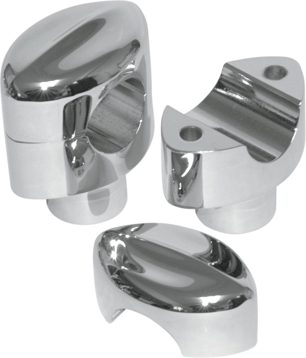 MOHAWK HEFTY RISERS FOR 1 1/4" HANDLEBARS 1.5" RISE CHROME UNIVERSAL
