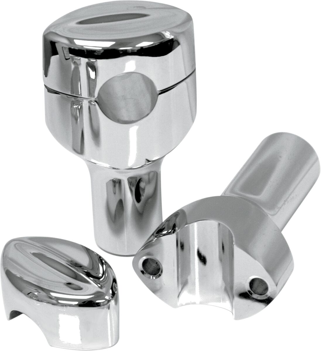 MOHAWK HEFTY RISERS FOR 1 1/4" HANDLEBARS 3" RISE CHROME UNIVERSAL