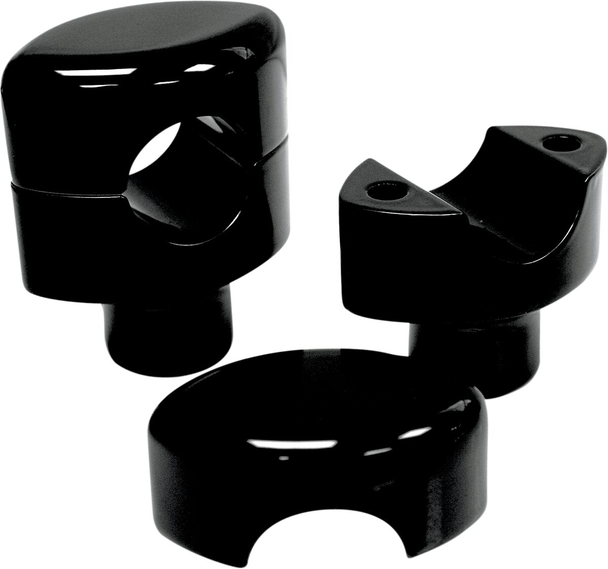 HEFTY RISERS SMOOTH FOR 1 1/4" HANDLEBARS 1.5" RISE BLACK UNIVERSAL