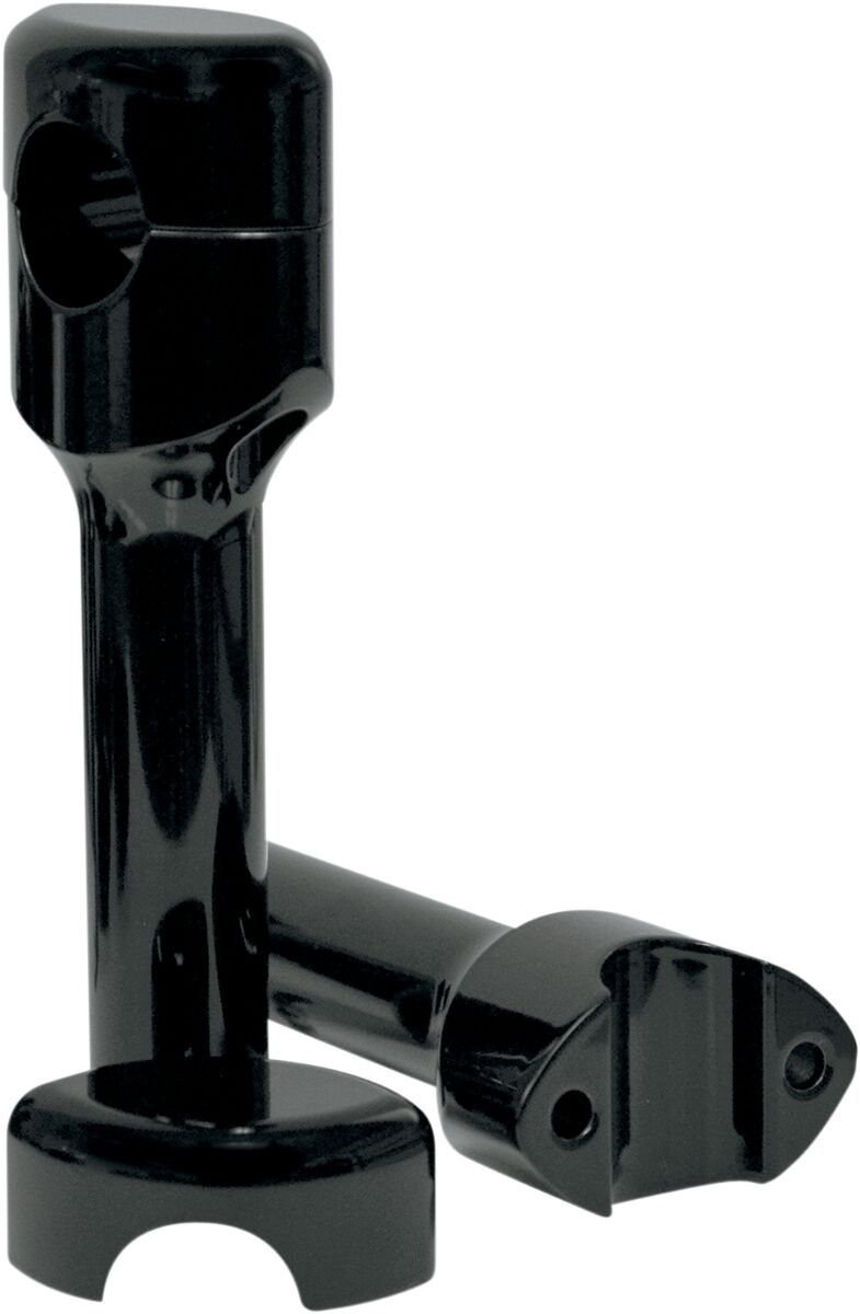 HEFTY RISERS SMOOTH FOR 1 1/4" HANDLEBARS 6" RISE BLACK UNIVERSAL
