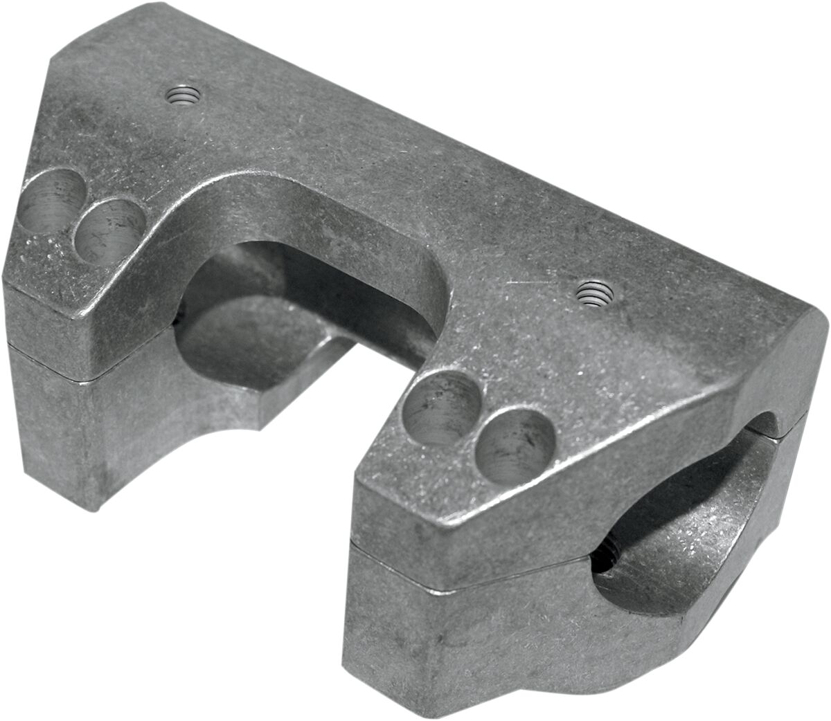 RISER CLAMP SET FOR 1" HANDLEBARS RAW FINISH HD