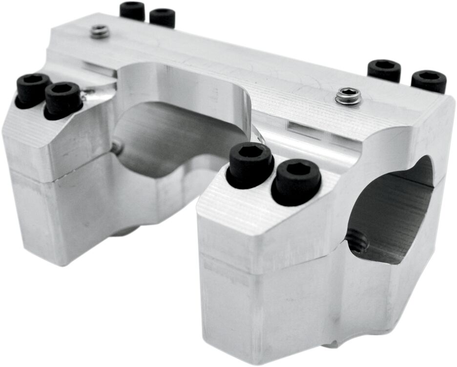 RISER CLAMP SET FOR 1.25" HANDLEBARS RAW FINISH HD