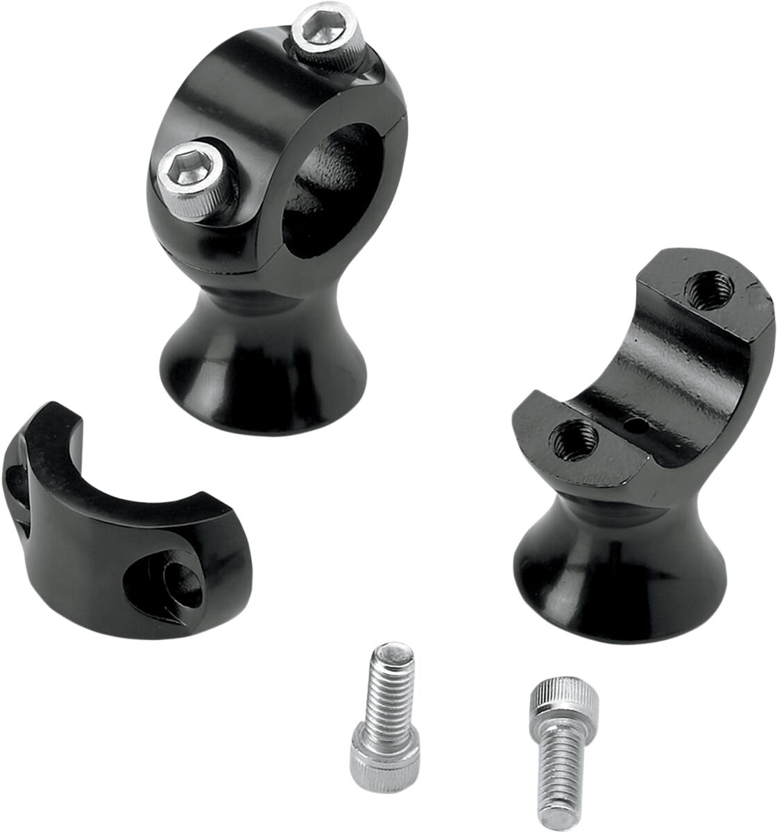 44,5 MM SLIMLINE STEEL RISERS BLACK ELECTROPLATE