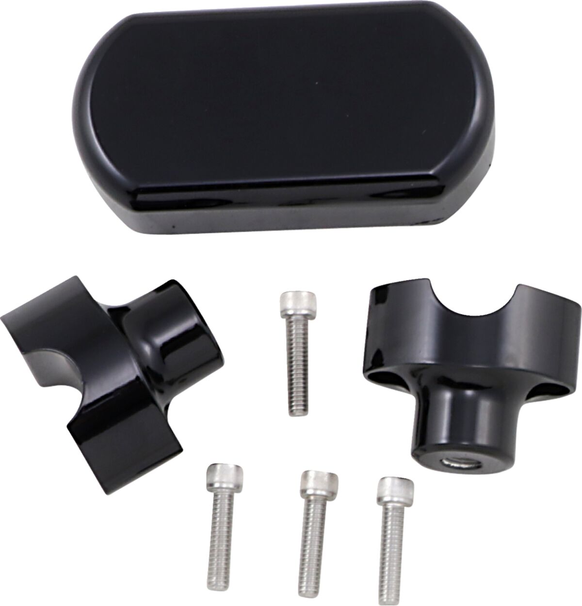 THREE PIECE RISER KIT 1" MOUNT 1.5" RISE BLACK HD