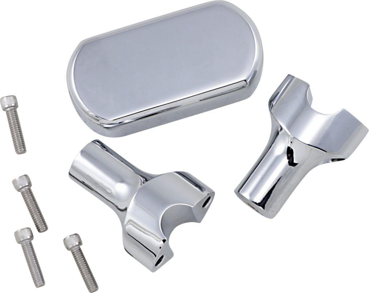 THREE PIECE RISER KIT 1" MOUNT 3" RISE CHROME HD