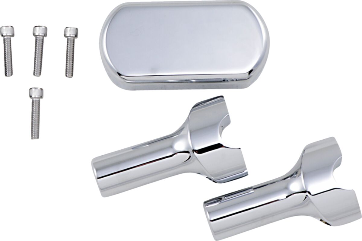 THREE PIECE RISER KIT 1" MOUNT 4" RISE CHROME HD