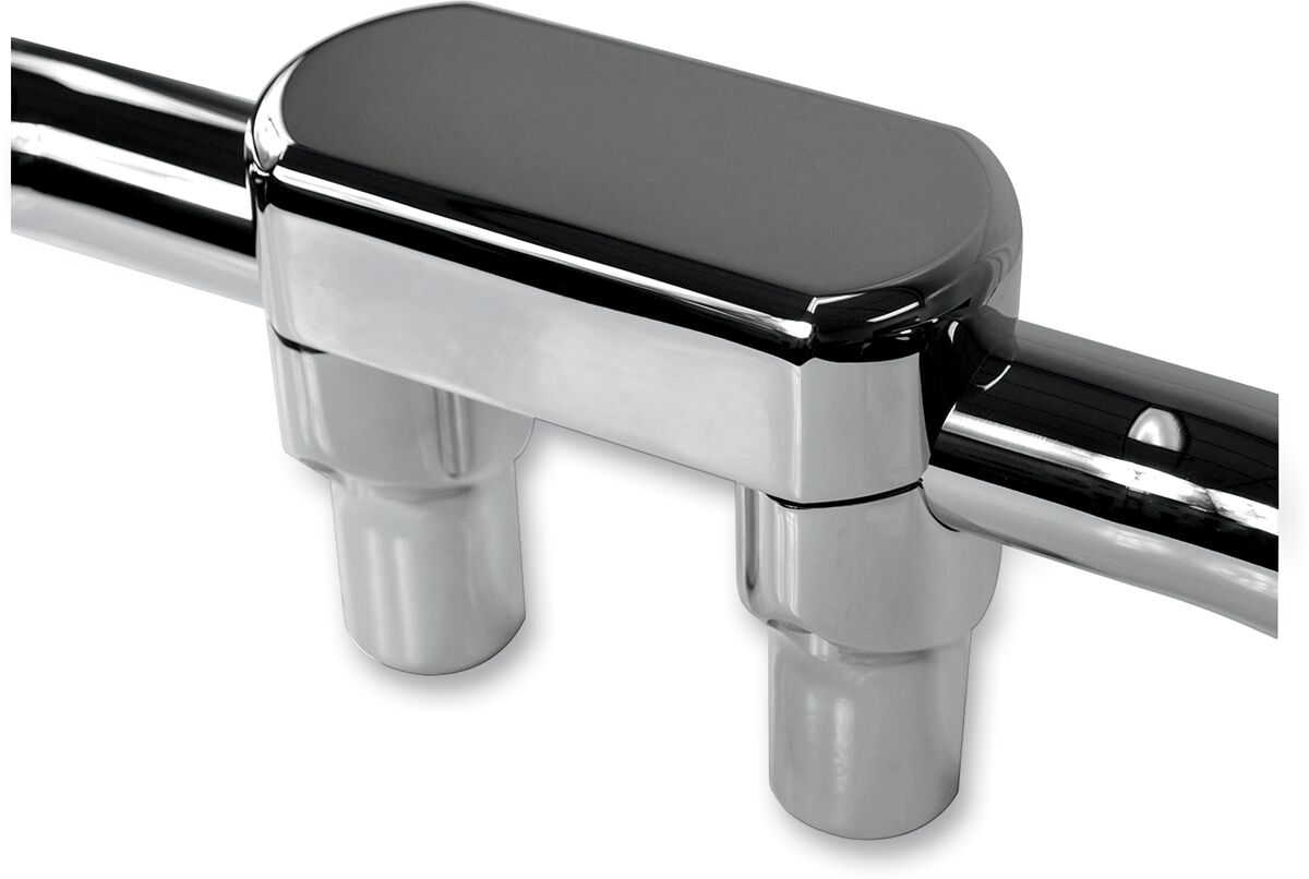 THREE PIECE RISER KIT 1.25" MOUNT 3" RISE CHROME HD