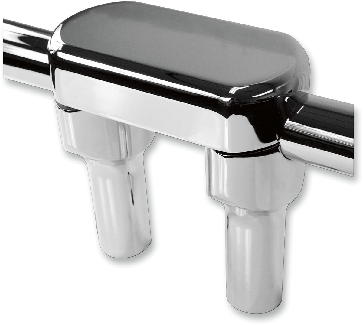 THREE PIECE RISER KIT 1.25" MOUNT 4" RISE CHROME HD