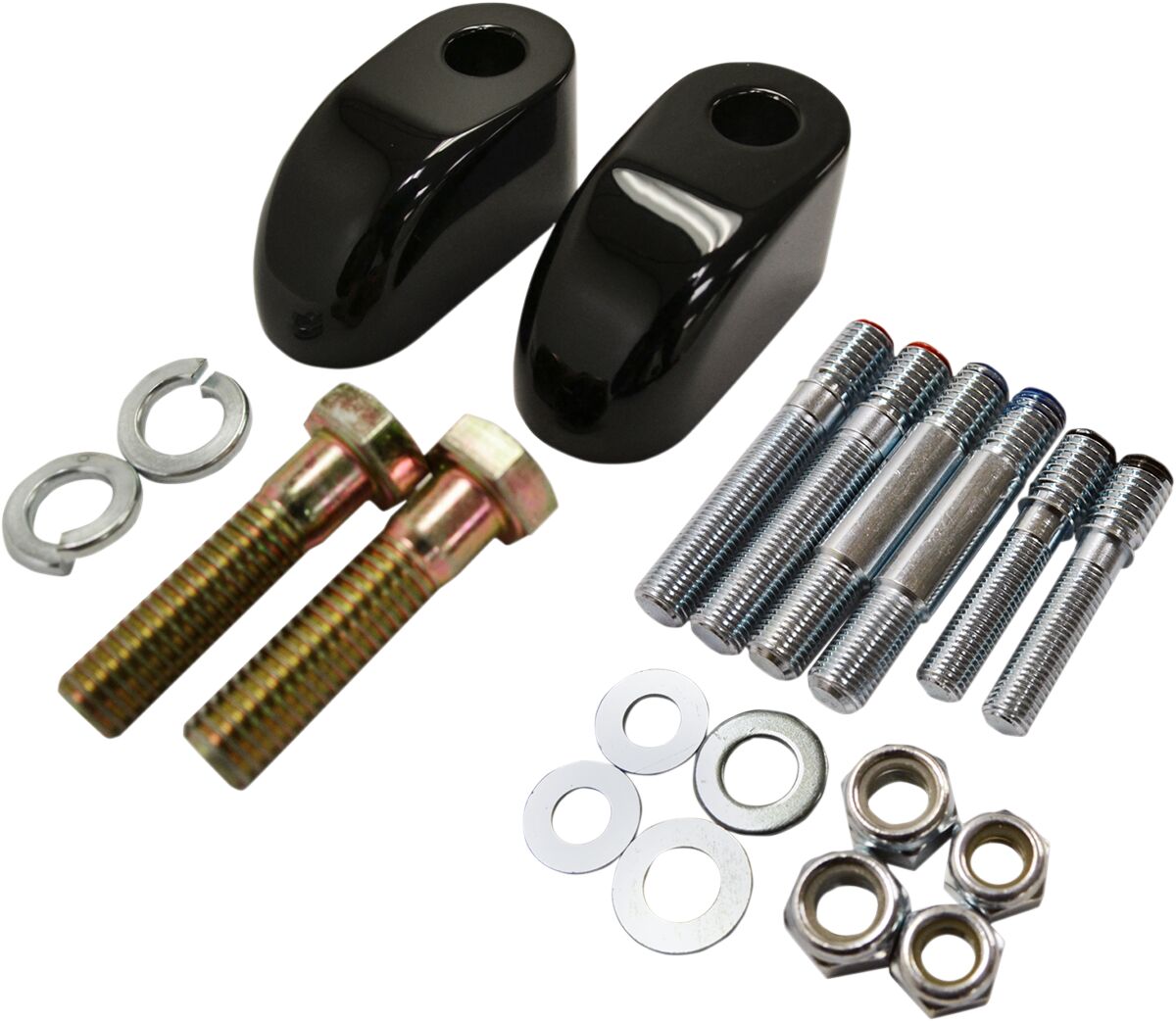 PULLBACK RISER EXTENSIONS 1" BLACK