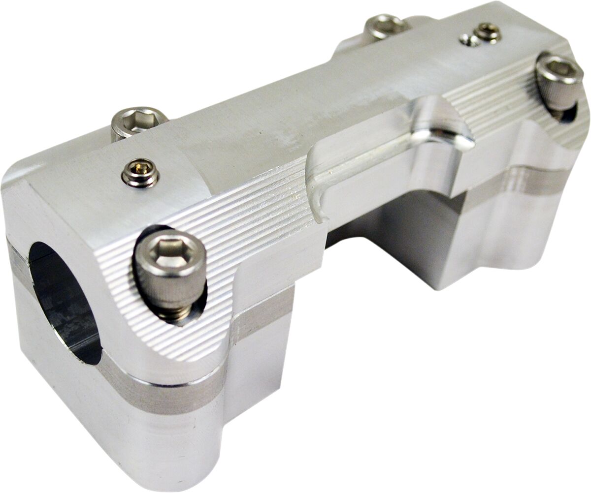 RAW HANDELBAR CLAMP SET FOR 31,8 MM (1 1/4") BARS / NATURAL-RAW / ALUMINUM