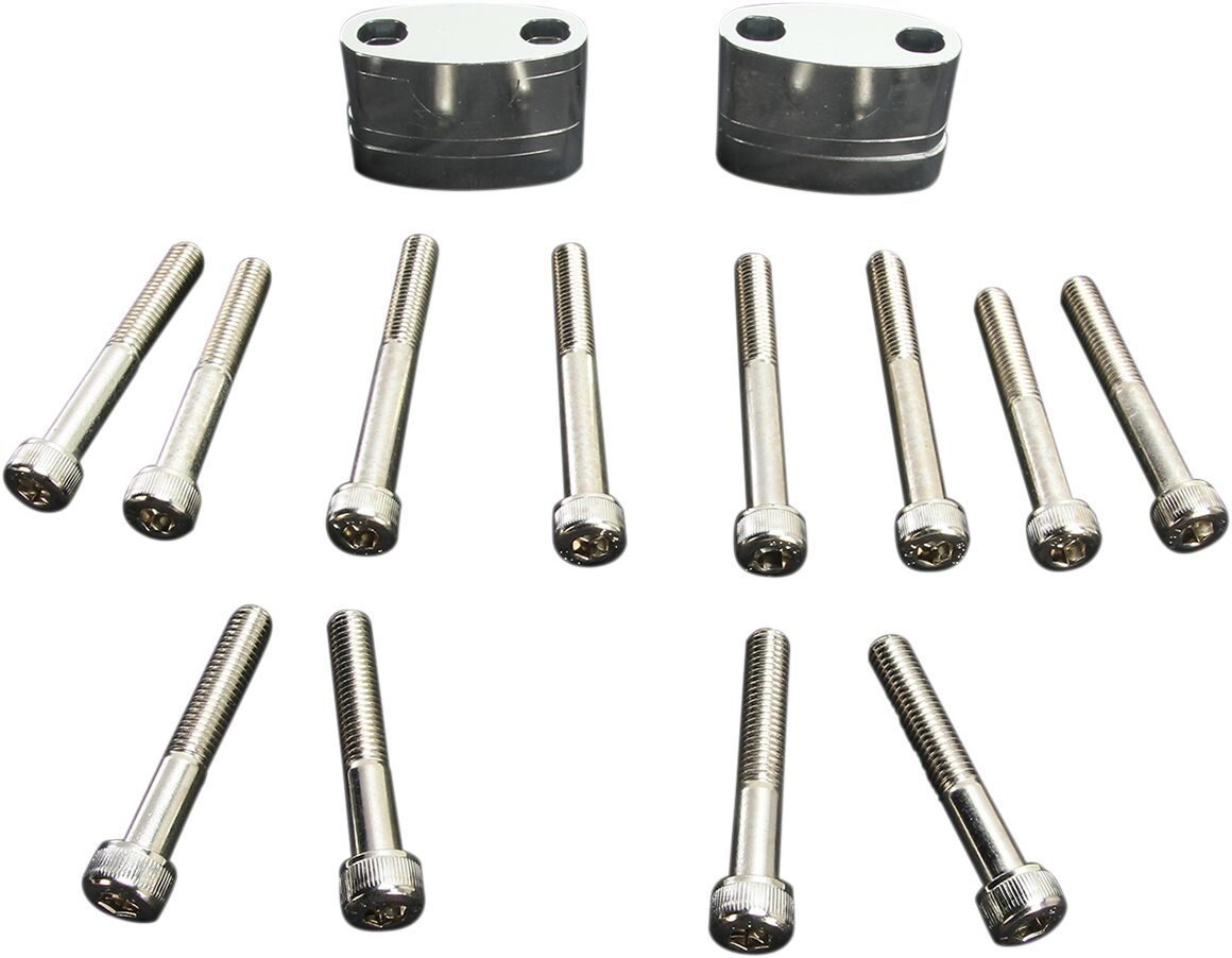 HANDLEBAR RISER KIT SILVER 7/8"