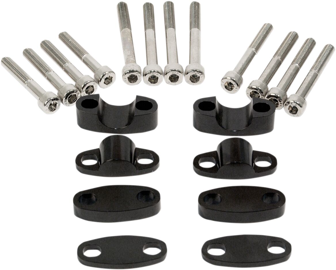 HANDLEBAR RISER KIT BLACK 7/8"