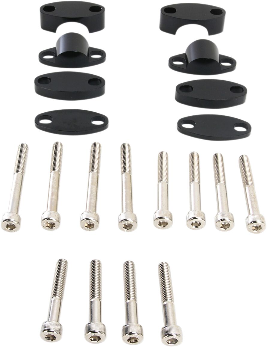 HANDLEBAR RISER KIT BLACK 286mm